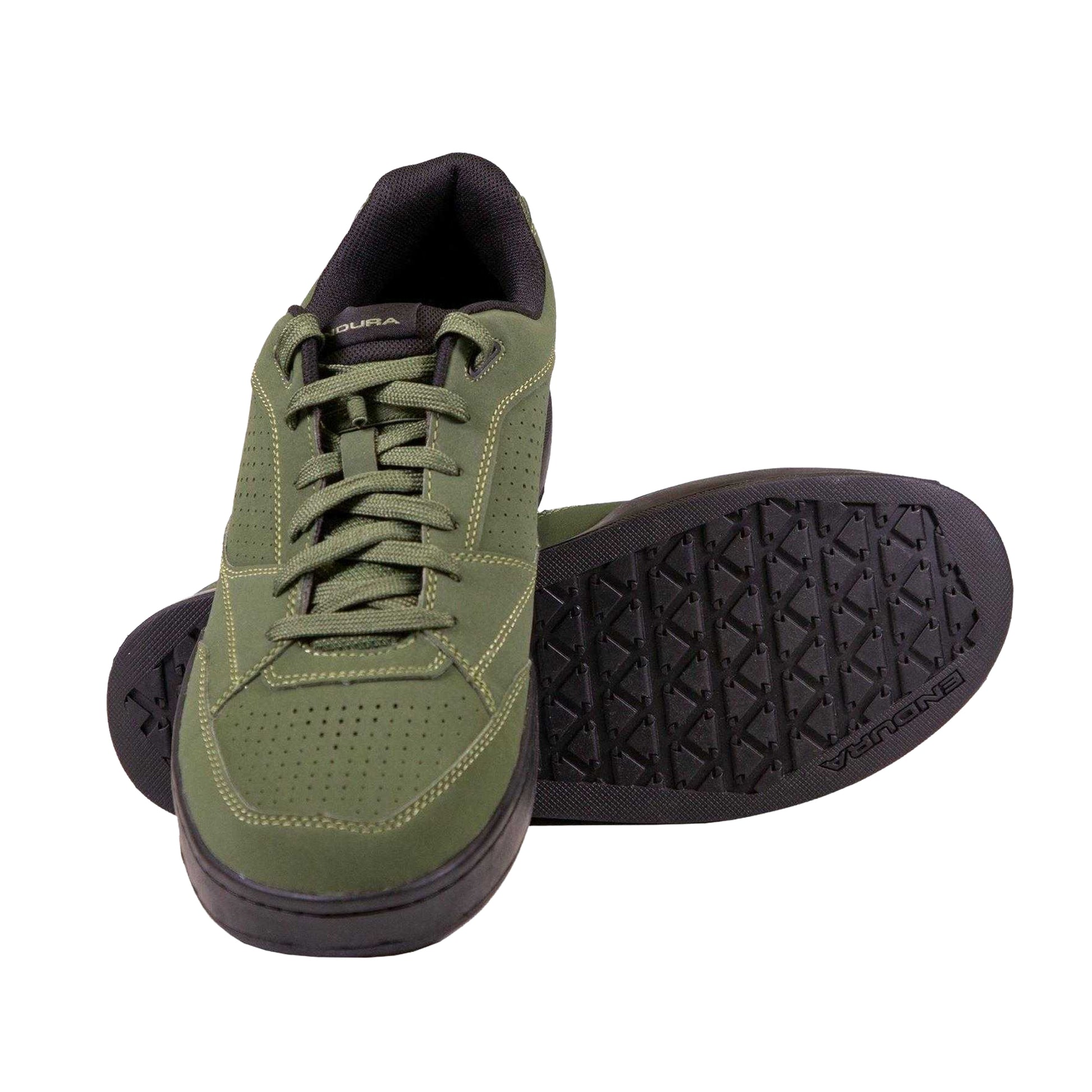 Olive Green - Lifestyle - Endura Mens Hummvee Cycling Flat Shoes