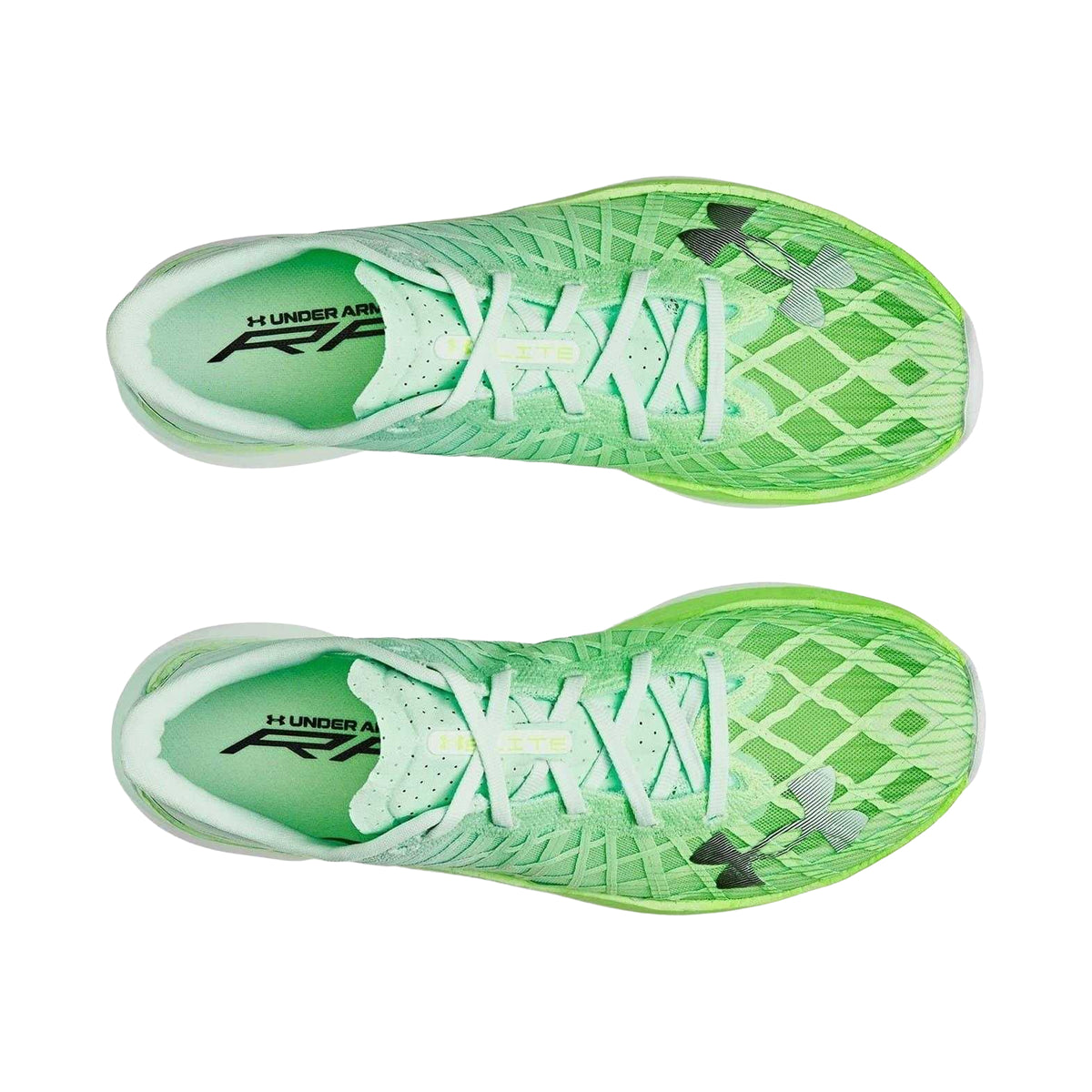 Green - Side - Under Armour Womens-Ladies Velociti Elite Low Cut Trainers