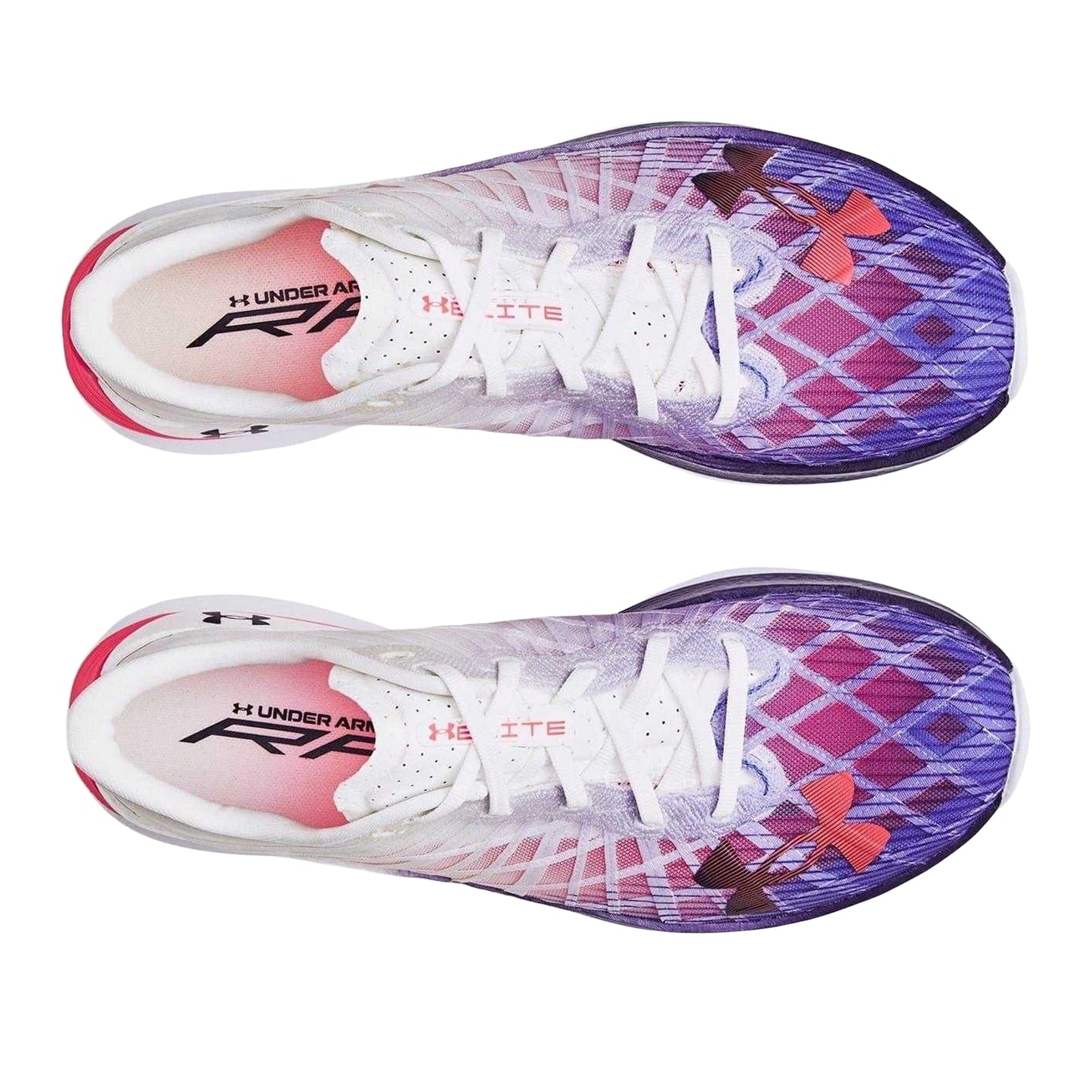White-Blue - Side - Under Armour Womens-Ladies Velociti Elite Low Cut Trainers
