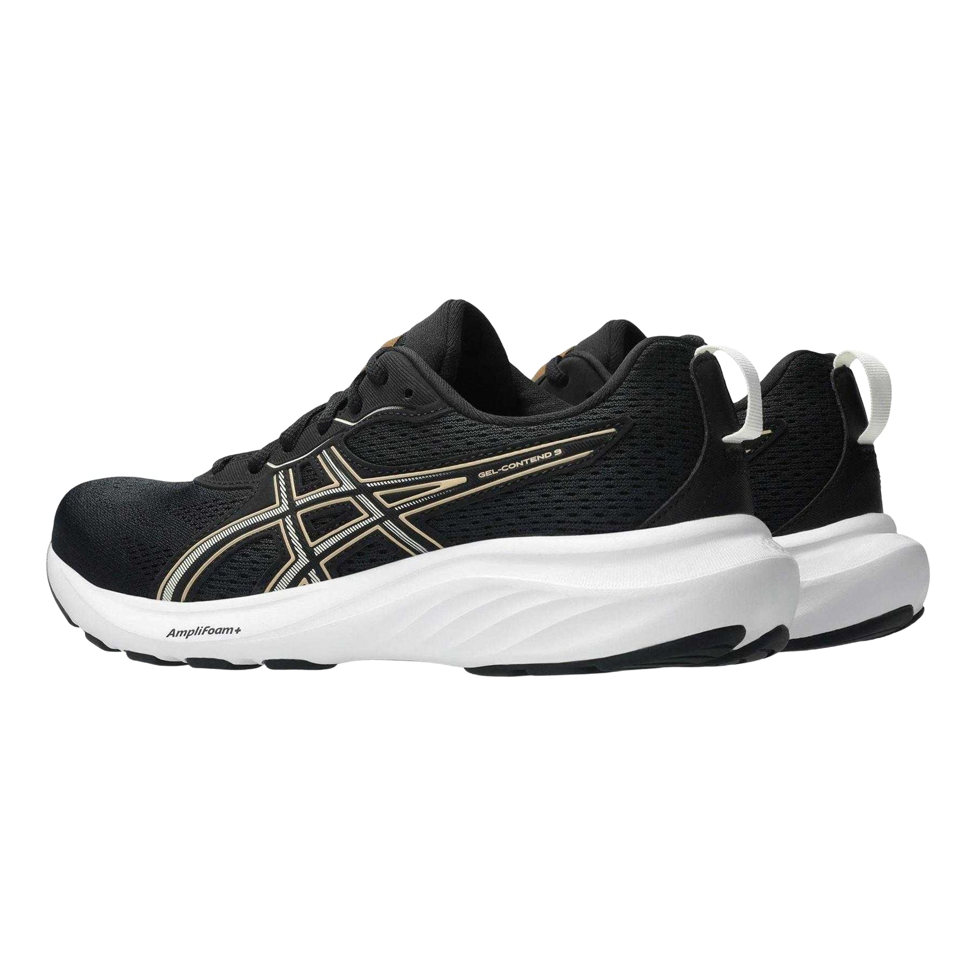 Black-Apricot - Back - Asics Womens-Ladies Contend 9 Shoes