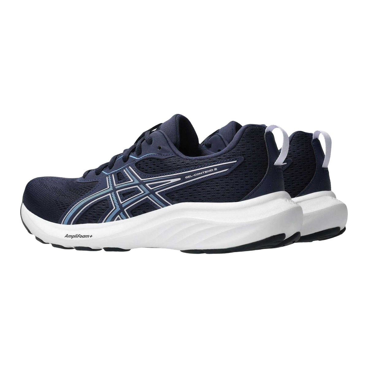 Midnight Blue-Lilac - Back - Asics Womens-Ladies Contend 9 Shoes