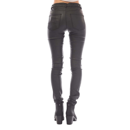 Black - Back - Only Womens-Ladies Anne K Faux Leather Trousers
