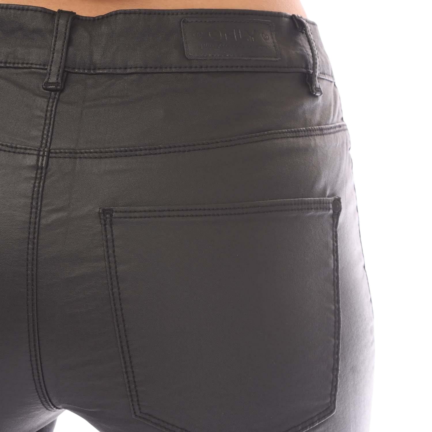 Black - Lifestyle - Only Womens-Ladies Anne K Faux Leather Trousers