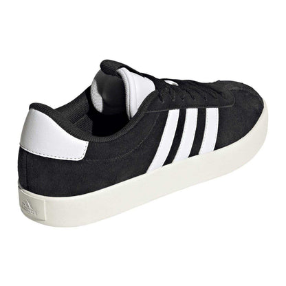 Brown-Leopard - Front - Adidas Womens-Ladies VL Court 3.0 Leather Flat Trainers