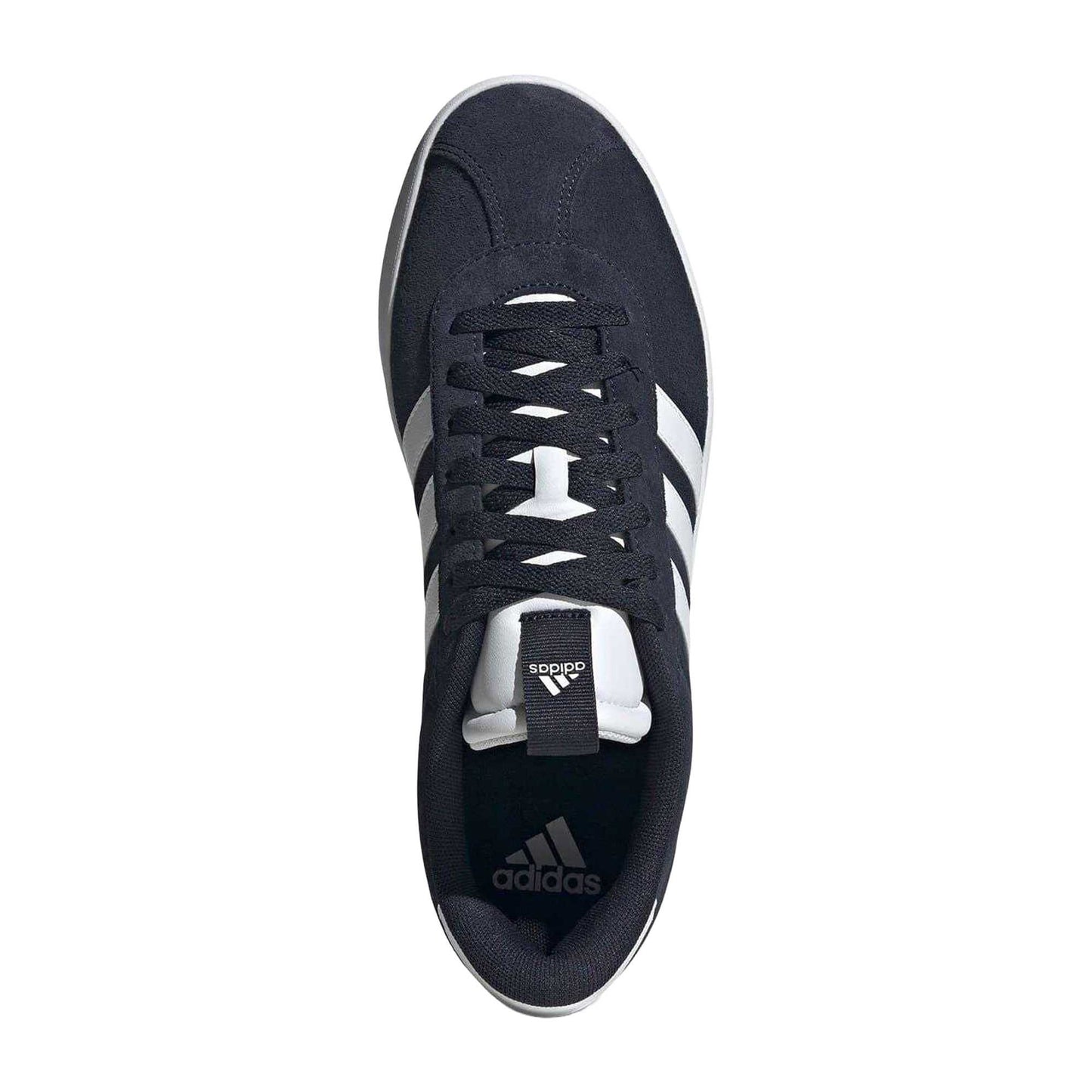 Navy-White - Lifestyle - Adidas Womens-Ladies VL Court 3.0 Leather Flat Trainers