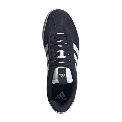 Navy-White - Lifestyle - Adidas Womens-Ladies VL Court 3.0 Leather Flat Trainers