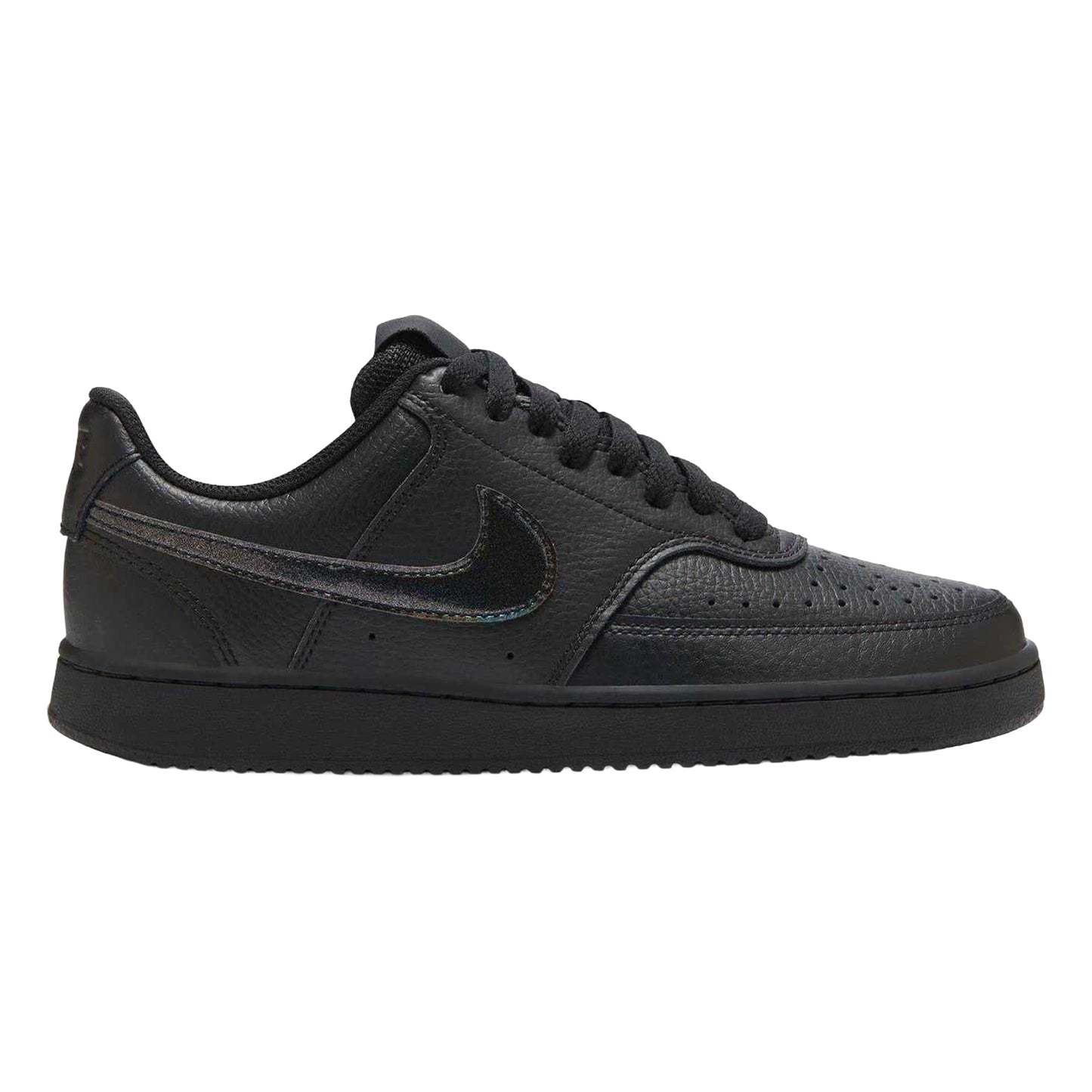 Triple Black - Front - Nike Womens-Ladies Vision Low Next Nature Trainers