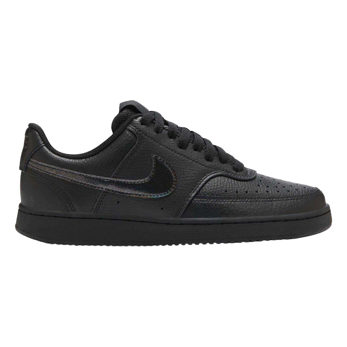 Triple Black - Front - Nike Womens-Ladies Vision Low Next Nature Trainers