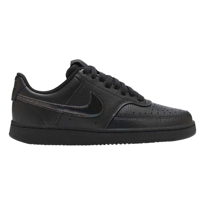 Triple Black - Front - Nike Womens-Ladies Vision Low Next Nature Trainers