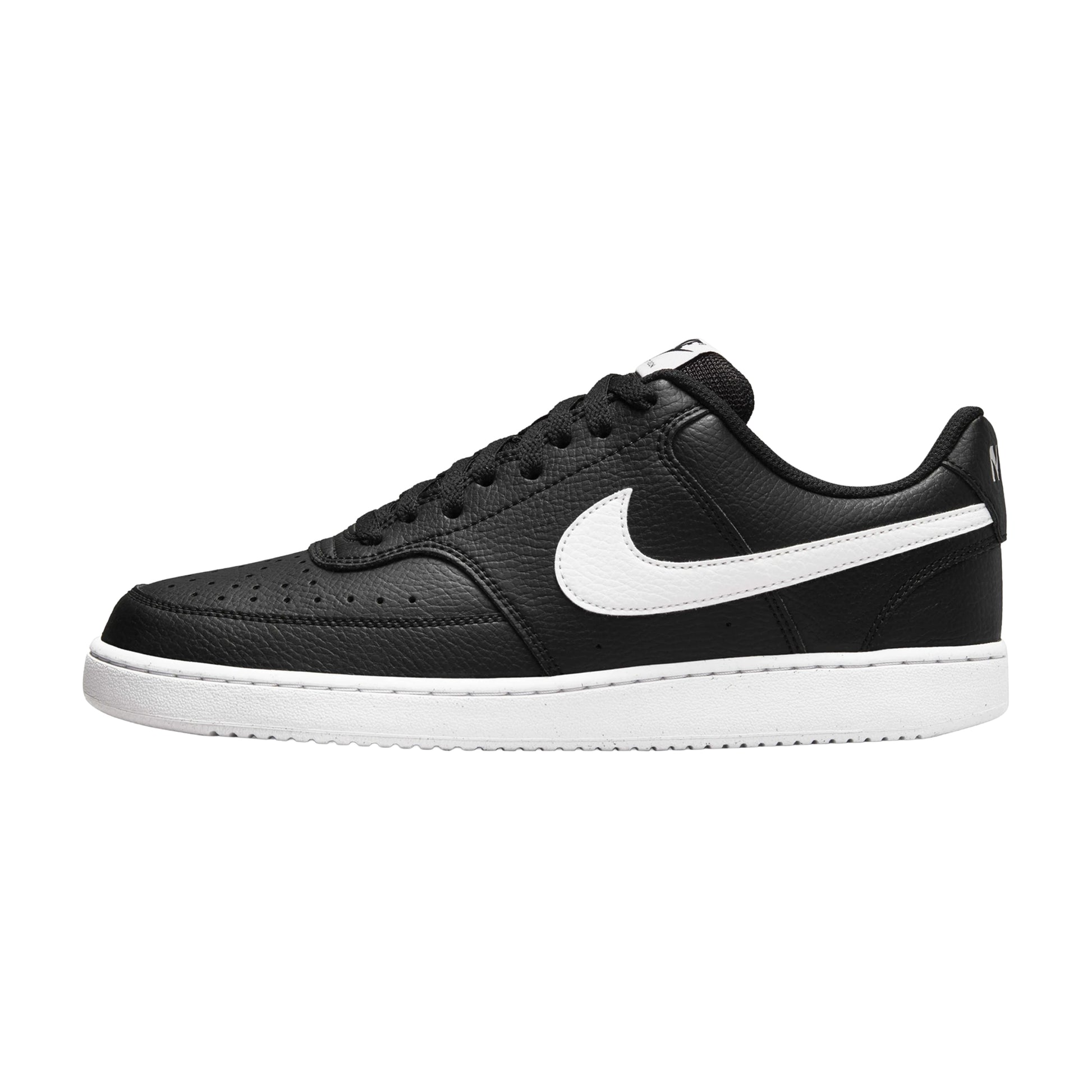 Black-White - Side - Nike Womens-Ladies Vision Low Next Nature Trainers