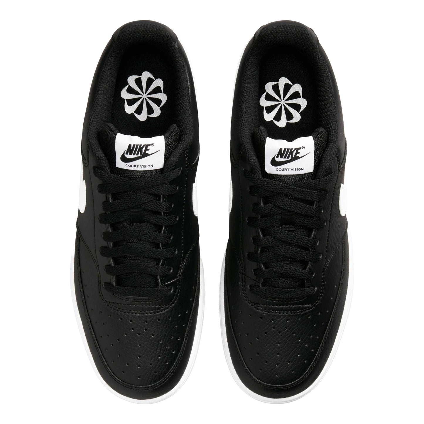 Black-White - Lifestyle - Nike Womens-Ladies Vision Low Next Nature Trainers