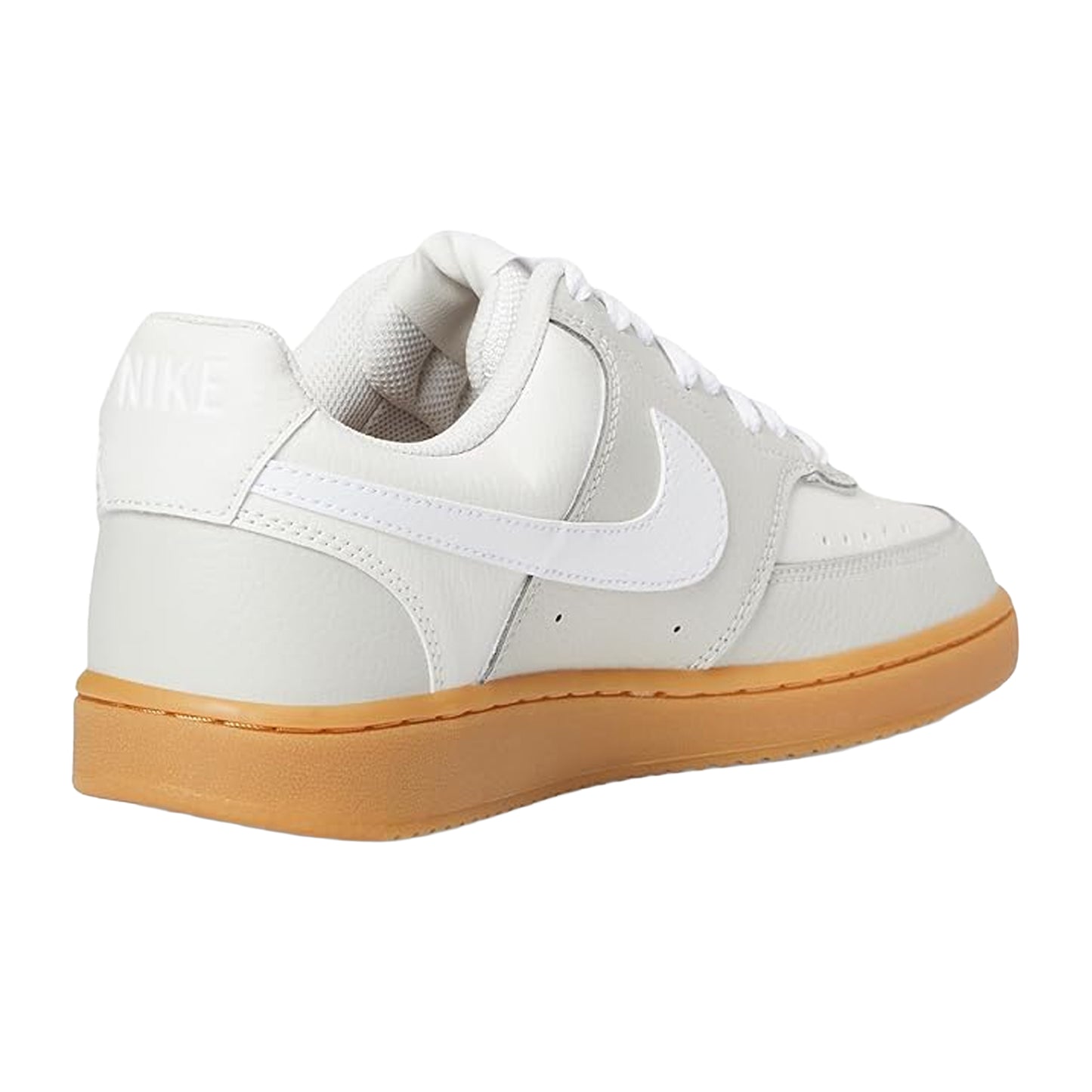 Bone-White-Gum - Back - Nike Womens-Ladies Vision Low Next Nature Trainers