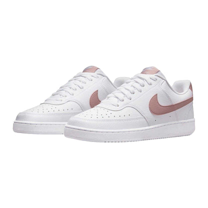 White-Pink - Lifestyle - Nike Womens-Ladies Vision Low Next Nature Trainers