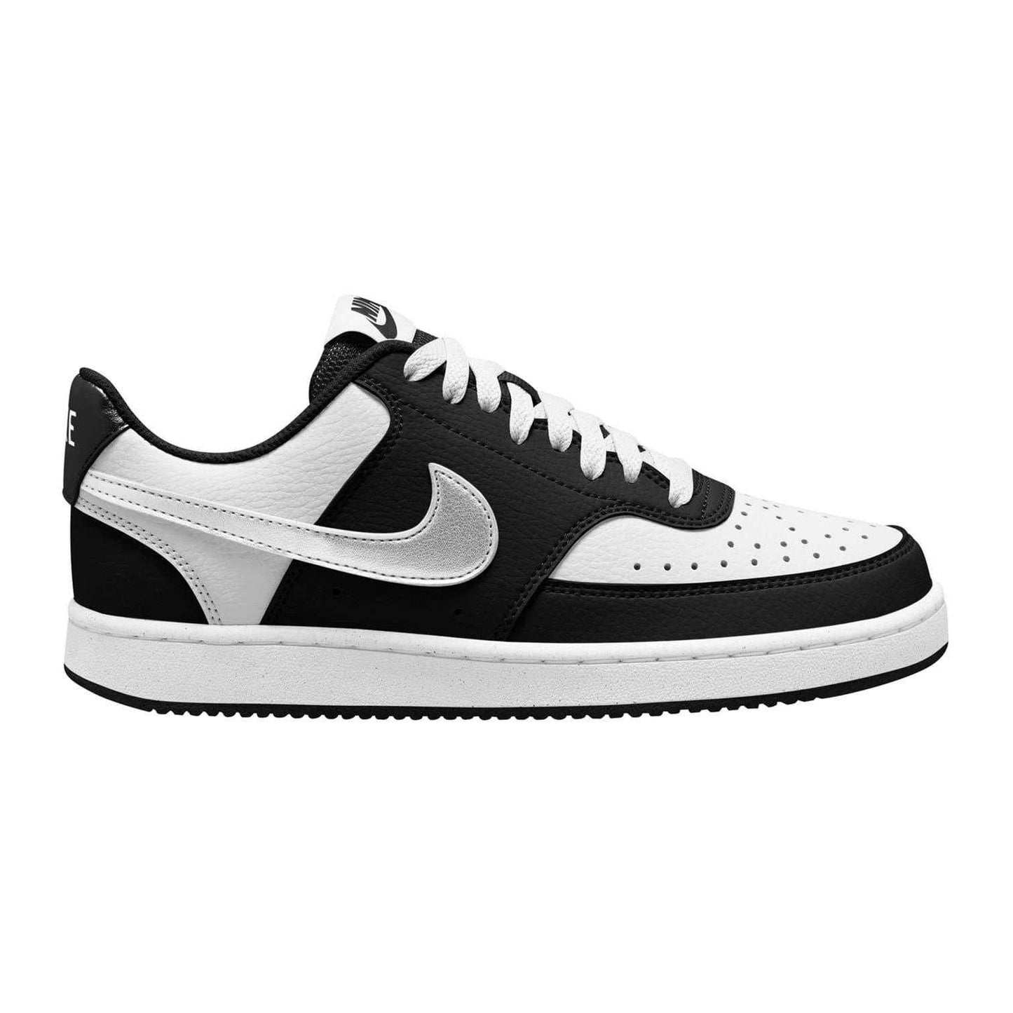 White-Black - Front - Nike Womens-Ladies Vision Low Next Nature Trainers