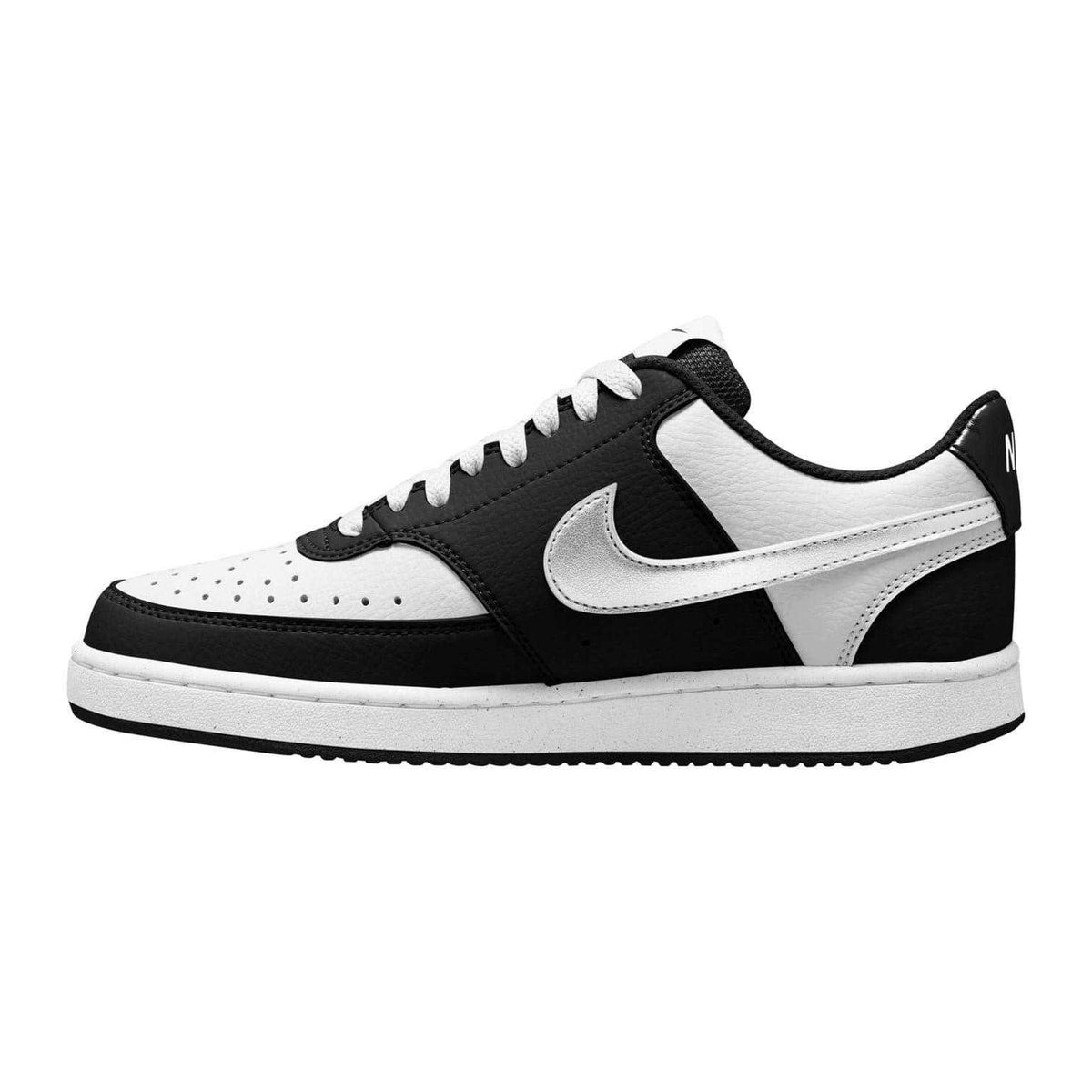 White-Black - Side - Nike Womens-Ladies Vision Low Next Nature Trainers