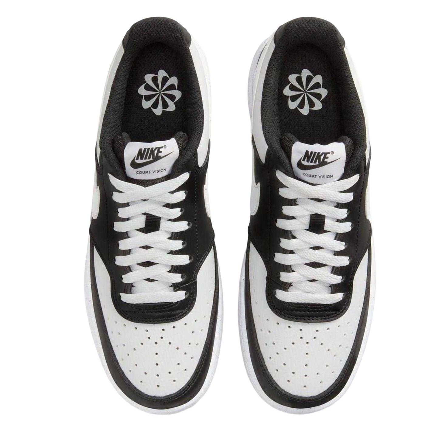White-Black - Lifestyle - Nike Womens-Ladies Vision Low Next Nature Trainers