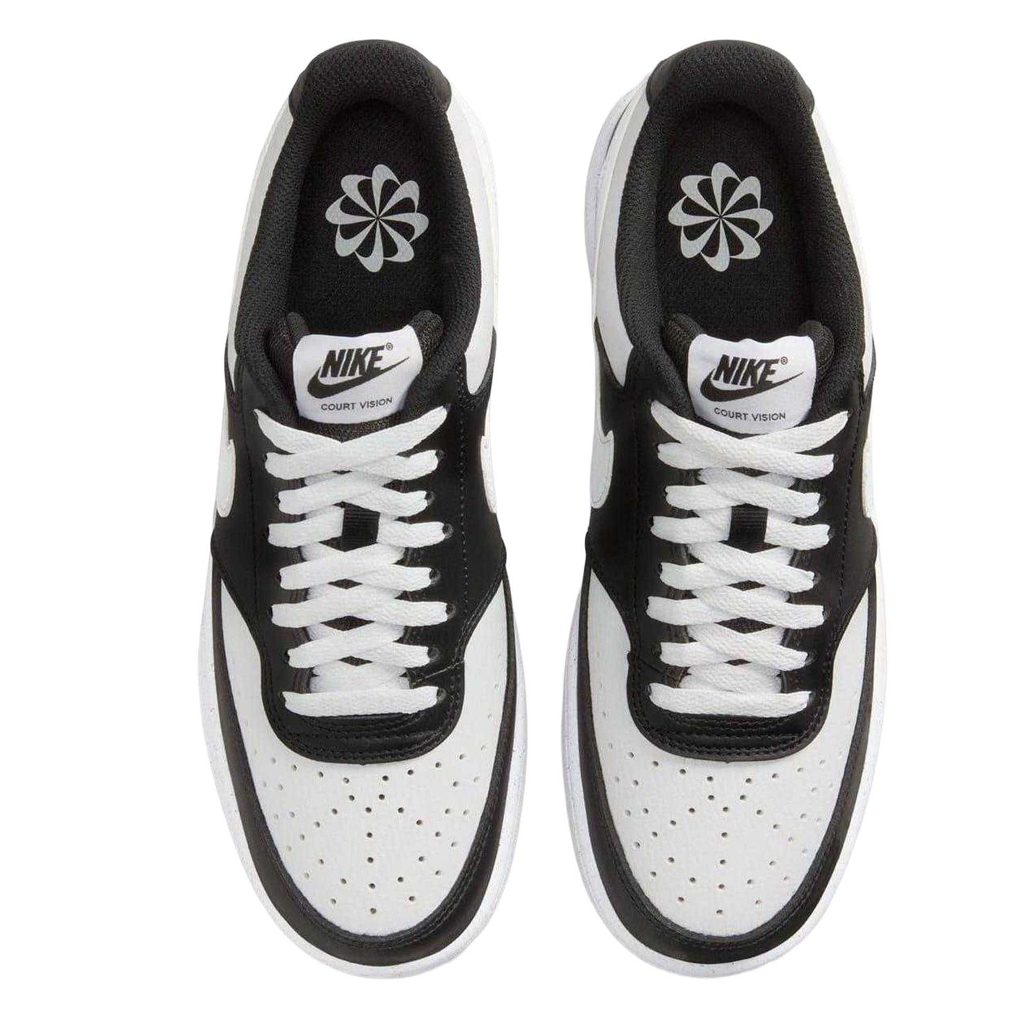 White-Black - Lifestyle - Nike Womens-Ladies Vision Low Next Nature Trainers