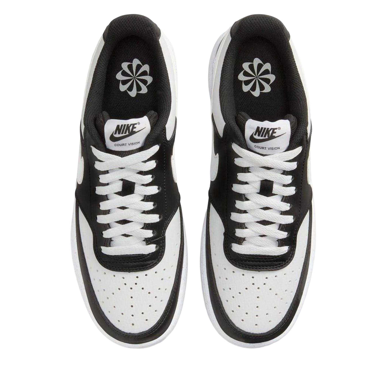 White-Black - Lifestyle - Nike Womens-Ladies Vision Low Next Nature Trainers
