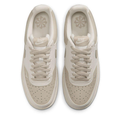 Cream-Phantom - Pack Shot - Nike Womens-Ladies Vision Low Next Nature Trainers