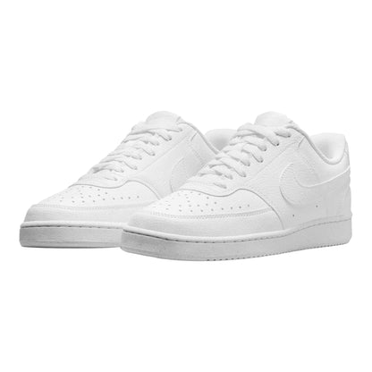 White - Pack Shot - Nike Womens-Ladies Vision Low Next Nature Trainers