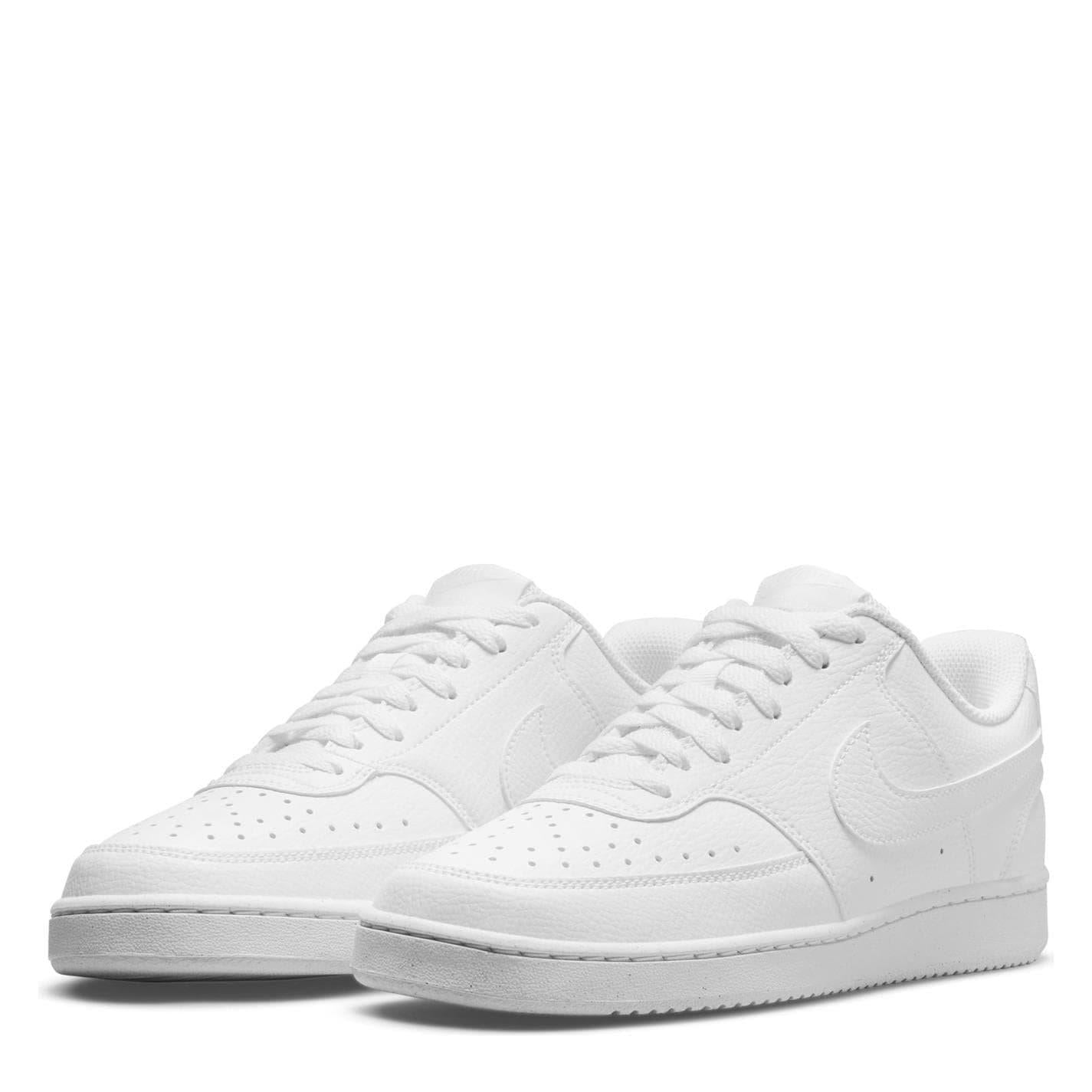 Off White - Side - Nike Womens-Ladies Vision Low Next Nature Trainers
