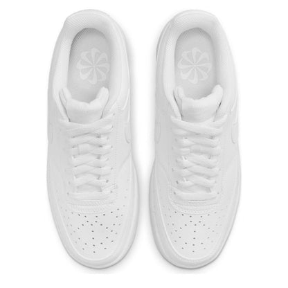 Off White - Pack Shot - Nike Womens-Ladies Vision Low Next Nature Trainers
