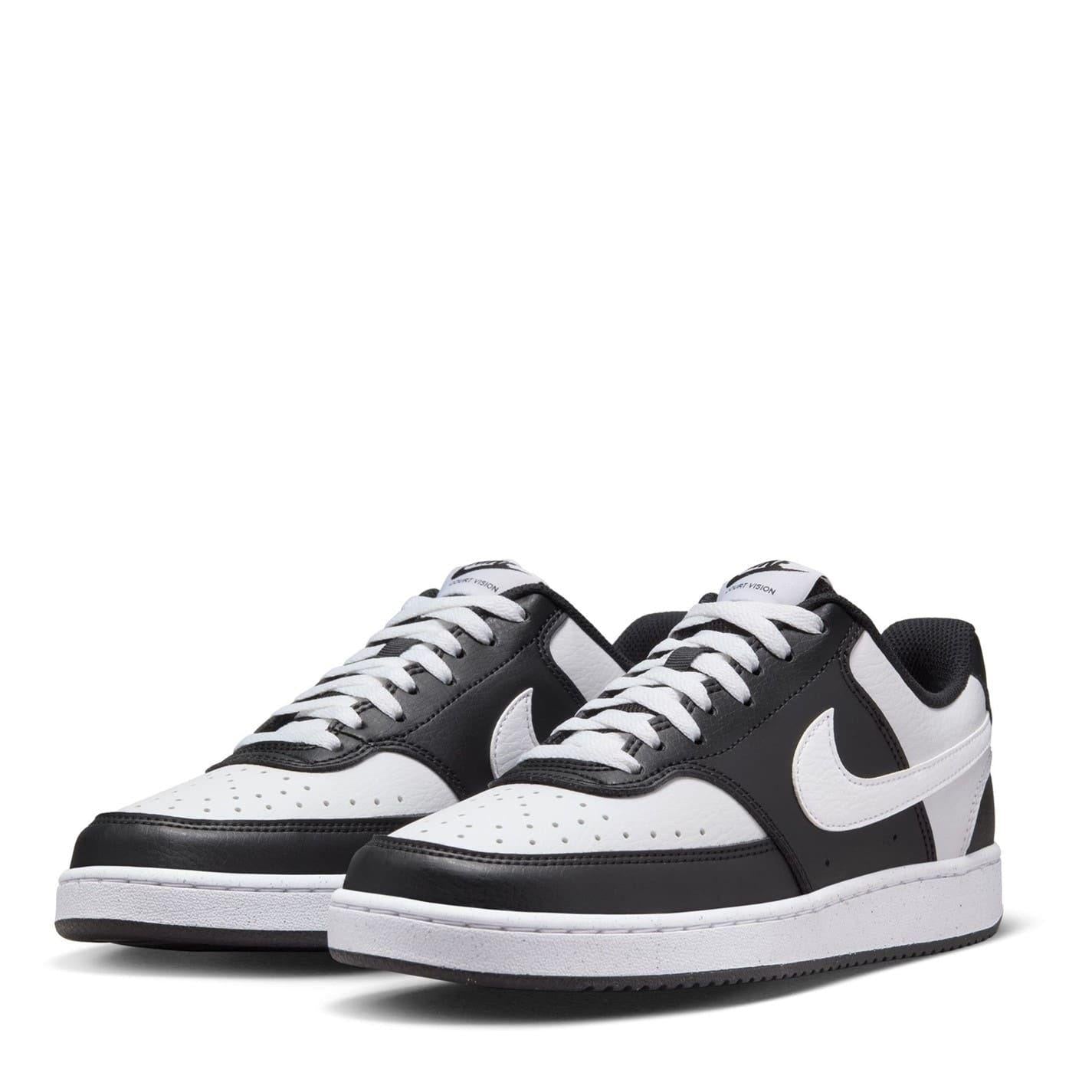 Panda - Side - Nike Womens-Ladies Vision Low Next Nature Trainers