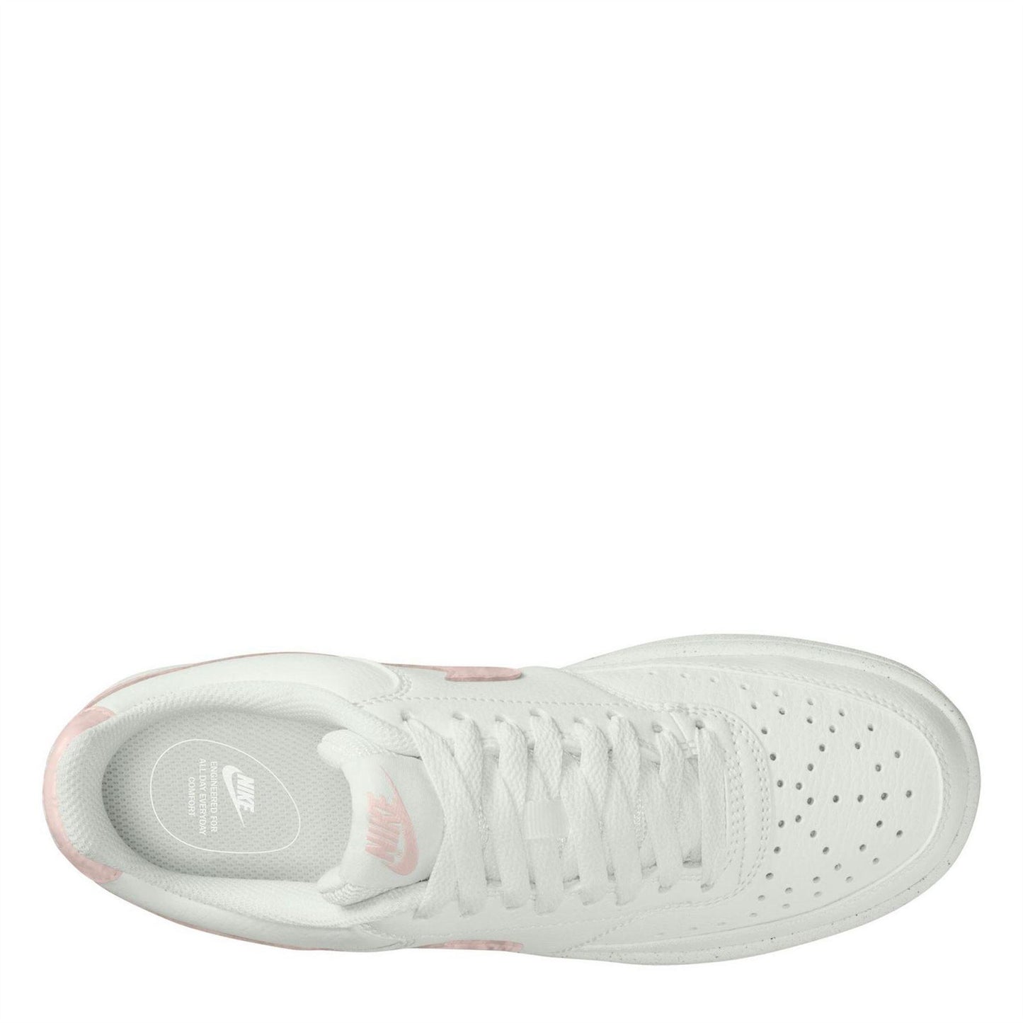 White-Peach Pearl - Lifestyle - Nike Womens-Ladies Vision Low Next Nature Trainers