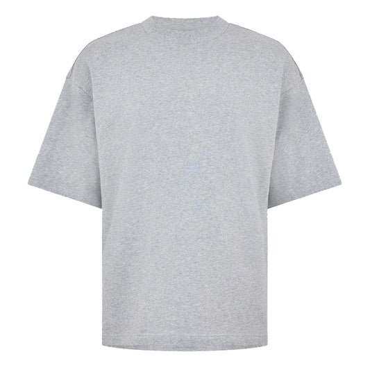 Grey Heather - Front - Calvin Klein Mens Logo Crew Neck T-Shirt