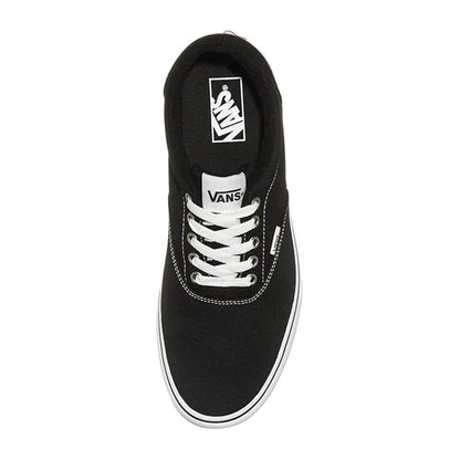 Black-White - Side - Vans Mens Doheny SS19 Logo Canvas Trainers