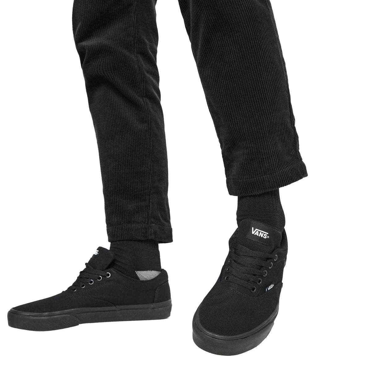 Black - Back - Vans Mens Doheny SS19 Logo Canvas Trainers