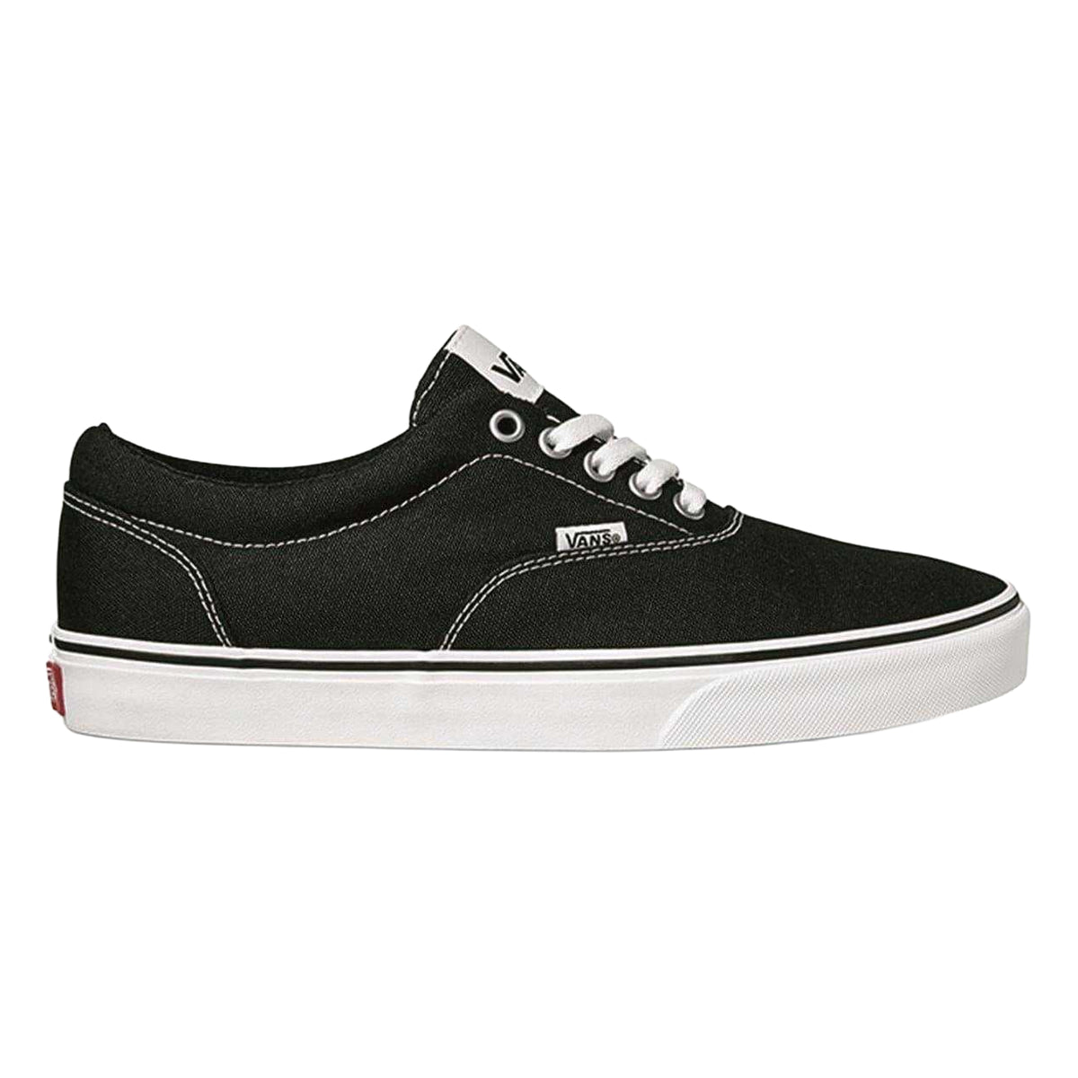 Black-White - Front - Vans Mens Doheny SS19 Logo Canvas Trainers