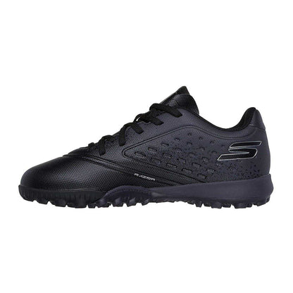 Black - Back - Skechers Childrens-Kids Razor 1.5 Graphic Print Flat Astro Turf Trainers