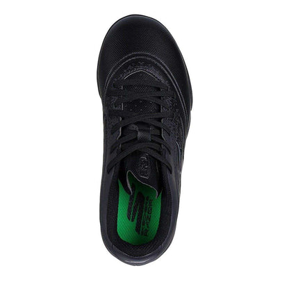 Black - Side - Skechers Childrens-Kids Razor 1.5 Graphic Print Flat Astro Turf Trainers