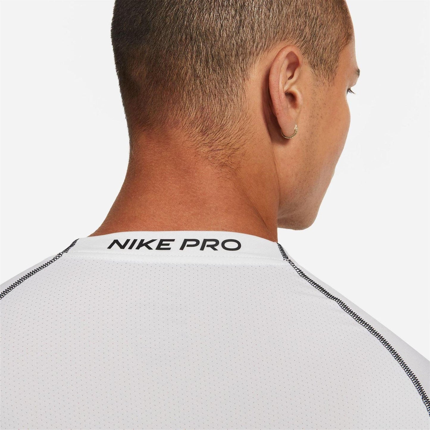 White - Lifestyle - Nike Mens Pro Core Long-Sleeved T-Shirt