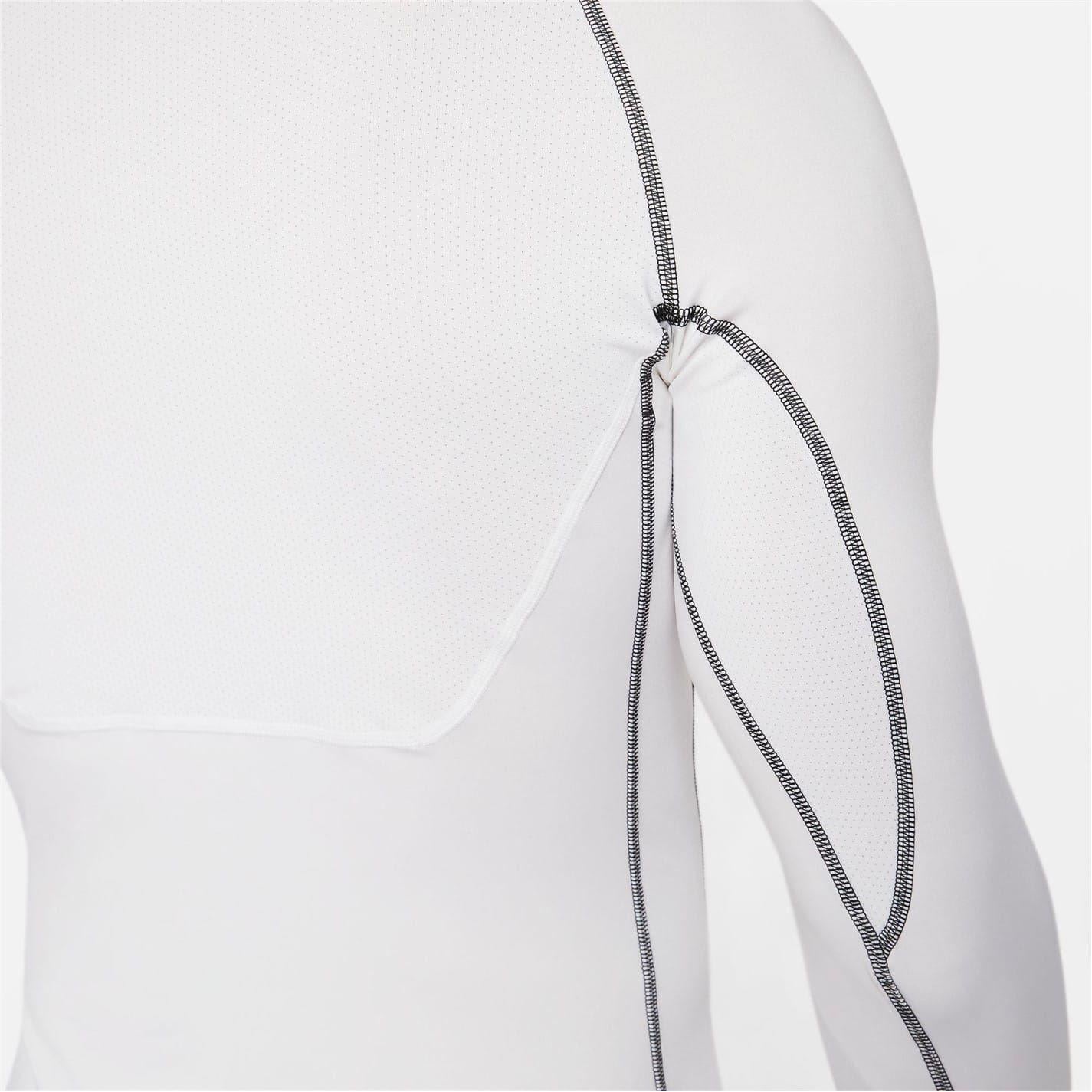 White - Pack Shot - Nike Mens Pro Core Long-Sleeved T-Shirt
