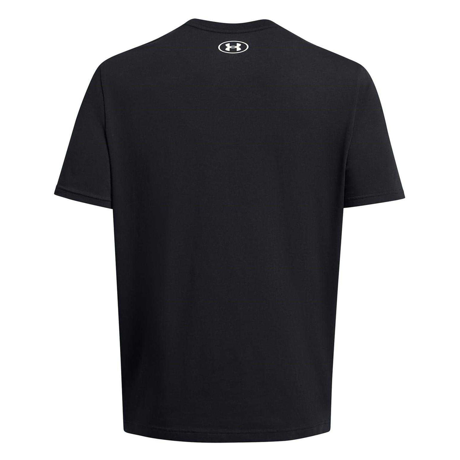 Black - Back - Under Armour Mens Project Rock Eagle T-Shirt