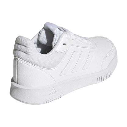 White - Back - Adidas Boys Tensaur 3 Leather Trainers