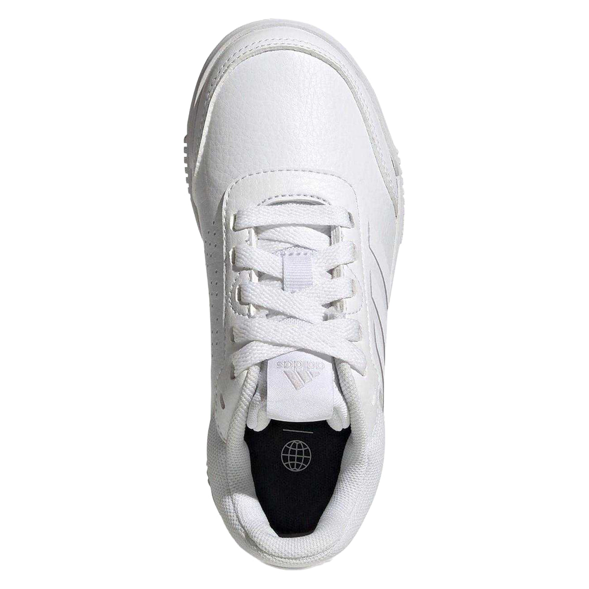 White - Side - Adidas Boys Tensaur 3 Leather Trainers