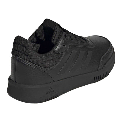 Triple Black - Back - Adidas Boys Tensaur 3 Leather Trainers