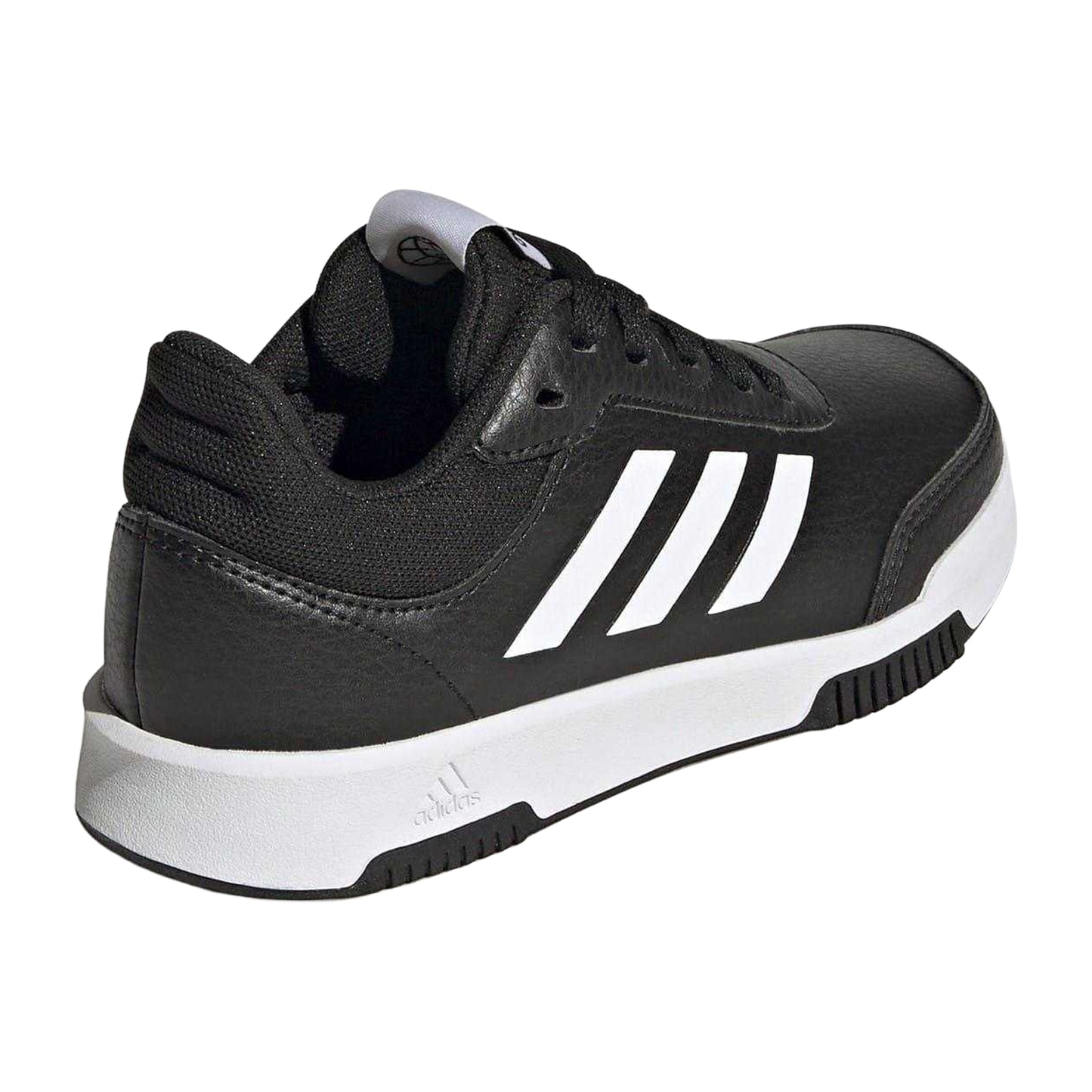 Black-White - Back - Adidas Boys Tensaur 3 Leather Trainers