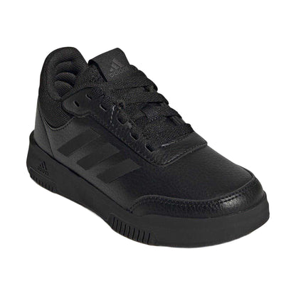 Triple Black - Pack Shot - Adidas Boys Tensaur 3 Leather Trainers