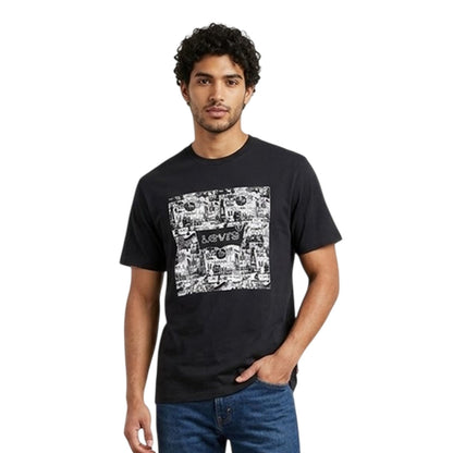 Black - Side - Levis Mens Comic T-Shirt