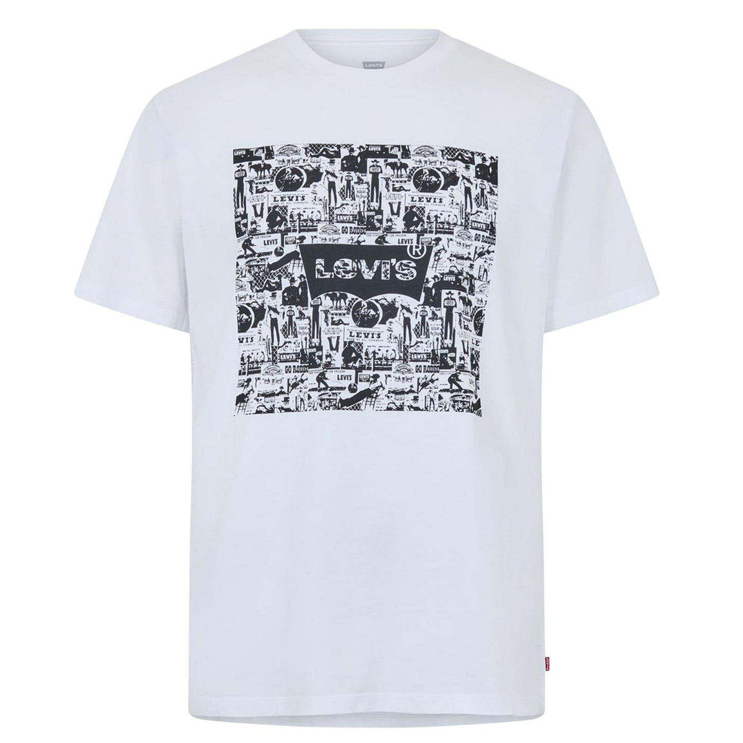 White - Front - Levis Mens Comic T-Shirt