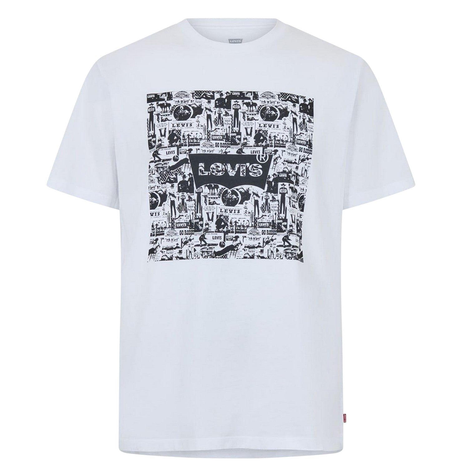 White - Front - Levis Mens Comic T-Shirt
