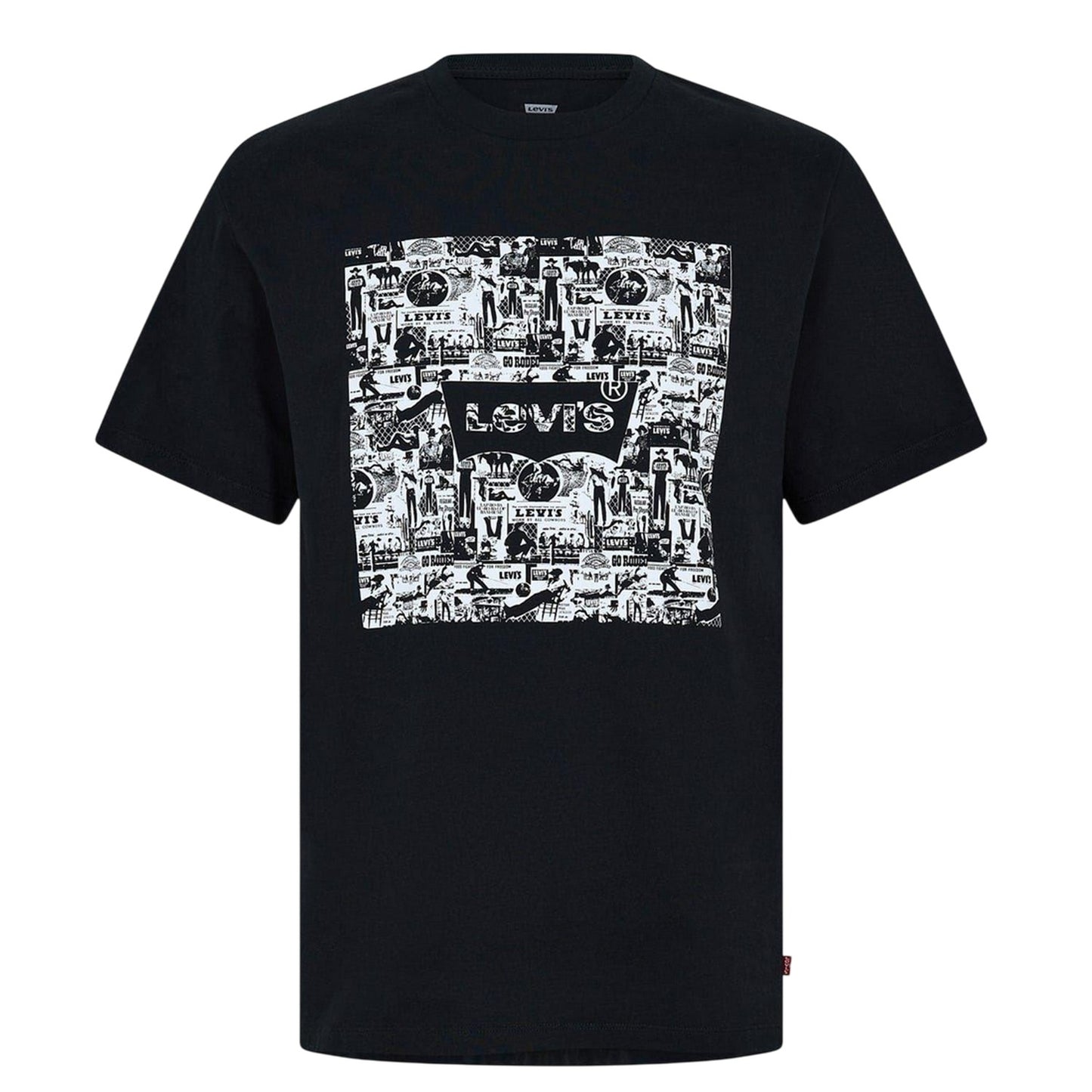 Black - Front - Levis Mens Comic T-Shirt