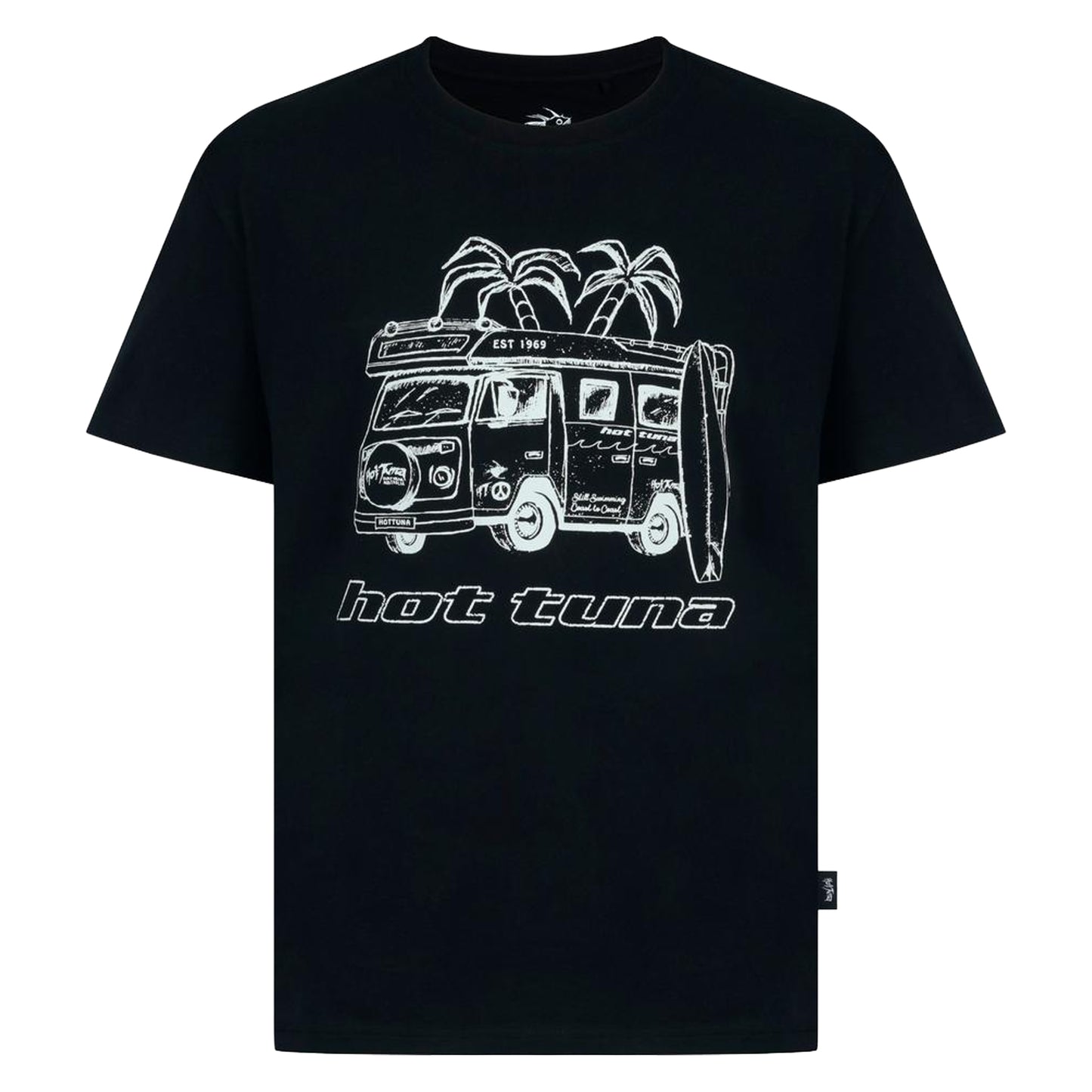 Black - Front - Hot Tuna Mens Campervan T-Shirt