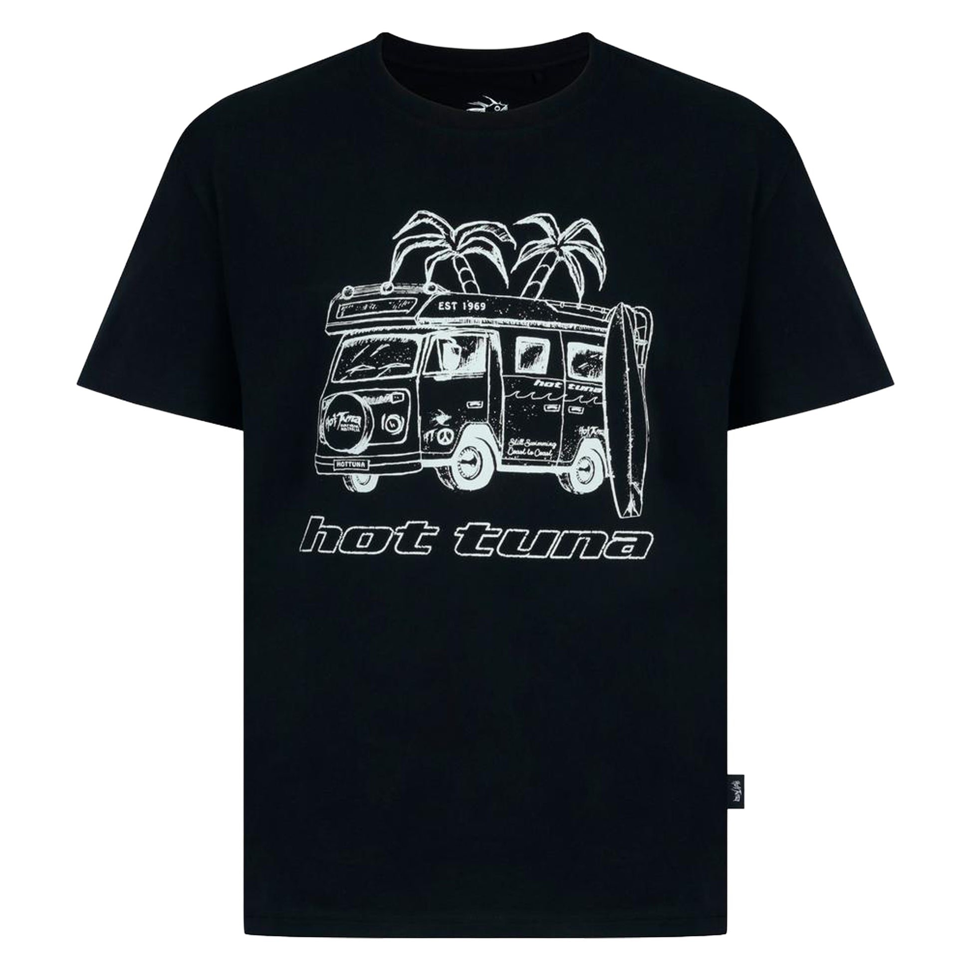 Black - Front - Hot Tuna Mens Campervan T-Shirt