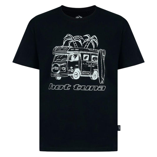 Black - Front - Hot Tuna Mens Campervan T-Shirt