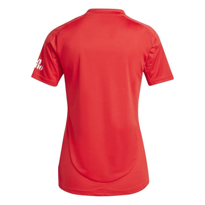 Red - Back - SL Benfica Womens-Ladies Adidas Football Jersey